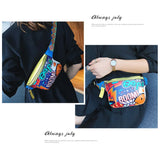 Women's Cartoon Fanny Pack Belt Bag PU Leather Pouch