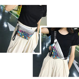 Women's Cartoon Fanny Pack Belt Bag PU Leather Pouch
