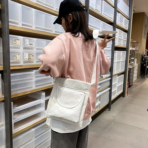 Canvas Handbag for Women Casual Large Female Crossbody Bags