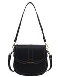 Women's Shoulder Bag Flap Crossbody Bags Contrast Pu Leather
