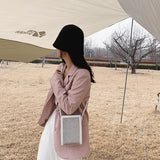 Diamond Tote Bag Women's High Solid PU Crossbody Bags