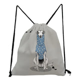 Personalized Oil Painting Greyhound Print Backpack for Students