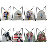 Personalized Oil Painting Greyhound Print Backpack for Students