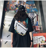 Reflective Chest Bag Travel Fanny Packs Crossbody Waist Bag