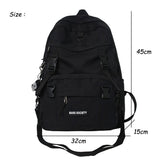 Detachable Women's Backpack Patchwork Student School Bag for Teenage Girls Boys