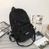 Detachable Women's Backpack Patchwork Student School Bag for Teenage Girls Boys