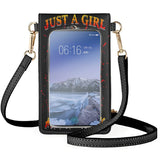 Horror Devil Clown Phone Shoulder Bag Multi-layer Pocket