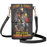 Horror Devil Clown Phone Shoulder Bag Multi-layer Pocket