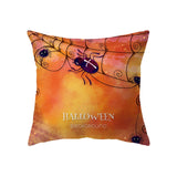 Devil Pumpkin Skull Throw Pillow Cover Halloween Theme Sofa Chair Bed Cushion