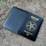 Baphomet Symbol Demon Goat Head Passport Holder