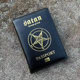 Baphomet Symbol Demon Goat Head Passport Holder