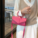 Diagonal Bag Women's Pu Leather Clutch Handbag