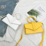 Diagonal Bag Women's Pu Leather Clutch Handbag