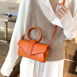 Diagonal Bag Women's Pu Leather Clutch Handbag