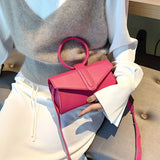 Diagonal Bag Women's Pu Leather Clutch Handbag