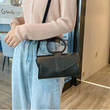 Diagonal Bag Hand Bag Women's Handbag Woman Pu Leather Solid Clutch Ladies