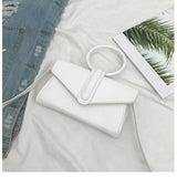 Diagonal Bag Hand Bag Women's Handbag Woman Pu Leather Solid Clutch Ladies