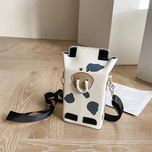 Diagonal Bag Water Bottle Holder Carry PU Bag Coffee Cup Storage Sleeve