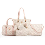 Diagonal Handbag High Sac A Main 6 Pieces Set Ladies Handbags