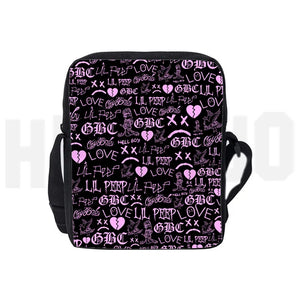 Lil Peep Pattern Shoulder Bag Women Harajuku Girl Messenger Handbag