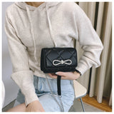 Diamond Bow Mini Square Crossbody Bag Chain Shoulder Mess