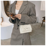 Diamond Bow Mini Square Crossbody Bag Chain Shoulder Mess