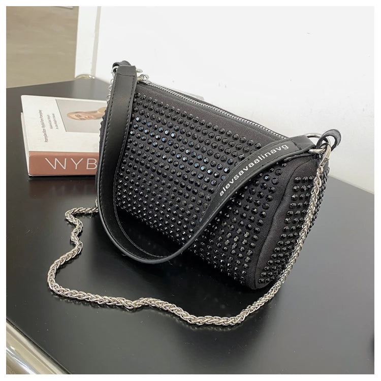 Diamond Chain Shoulder Bags Purses Small Square Bag Handbag Crossbody Bag
