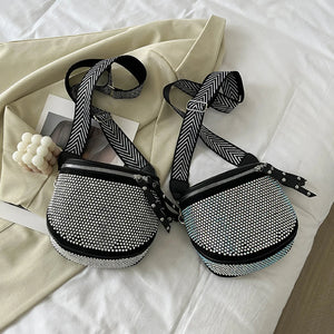 Rhinestone Crossbody Bag for Women Elegant Rhinestone Handbag Purse