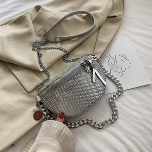 Women's Diamond Crossbody Bag Shoulder Messenger Bag Lady Handbag