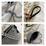 Women's Diamond Crossbody Bag Shoulder Messenger Bag Lady Handbag