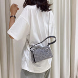 Diamond Crossbody Shoulder Bag Women Small Handbag Clutch Retro Pillow Hobos Bag