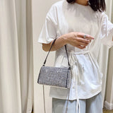 Diamond Crossbody Shoulder Bag Women Small Handbag Clutch Retro Pillow Hobos Bag