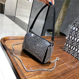 Diamond Crossbody Shoulder Bag Women Small Handbag Clutch Retro Pillow Hobos Bag