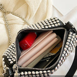 Diamond Crossbody Shoulder Bag Women Small Handbag Clutch Retro Pillow Hobos Bag