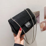 Diamond Flap Small Tote Bag Women's Handbag