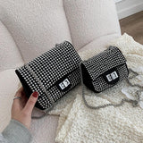 Diamond Flap Small Tote Bag Women's Handbag