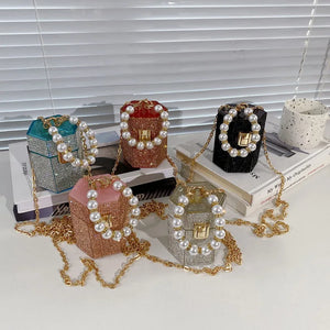 Diamond High Acrylic Box Party Clutch Mini Purses And Handbags