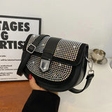 Diamond Inlay Women's Shoulder Bag Casual Lady Crossbody Bags