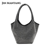 Diamond Large Capacity Tote Bucket Bag Women's Handbag Shoulder Bag