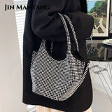 Diamond Large Capacity Tote Bucket Bag Women's Handbag Shoulder Bag