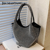 Diamond Large Capacity Tote Bucket Bag Women's Handbag Shoulder Bag