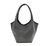 Large Capacity Diamond Tote Bucket Bag High-Quality Women's Handbag