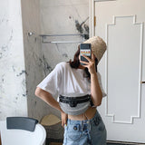 Diamond Laser Women's Waist Bag Chain Fanny Pack Shoulder Crossbody Chest Bags