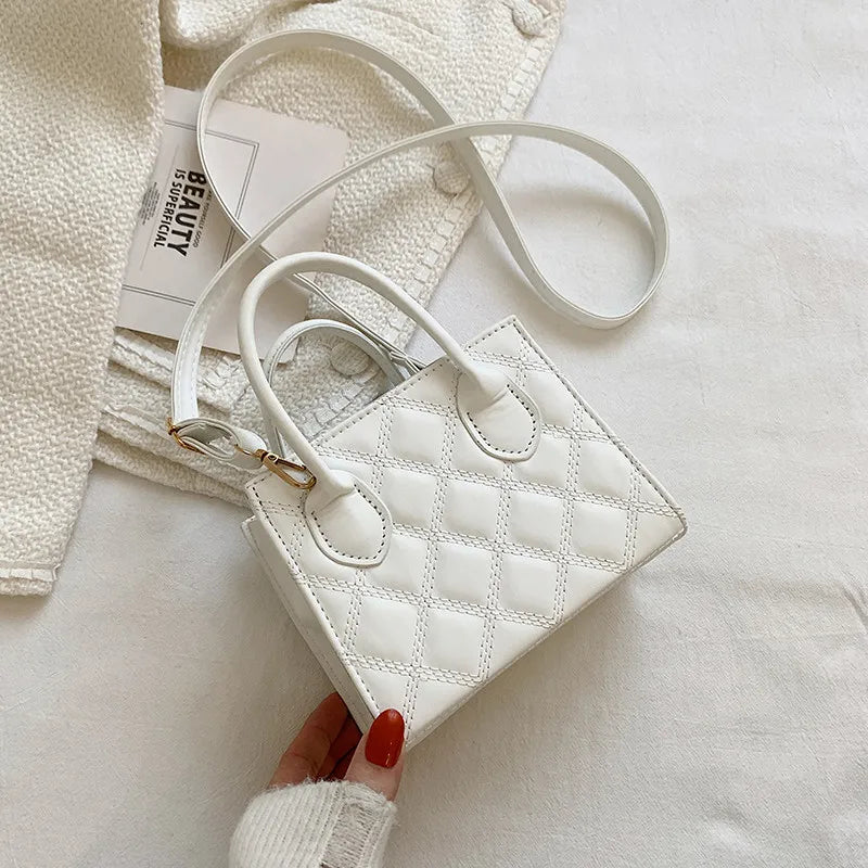 Diamond Lattice Crossbody Bag Women Small Handbags