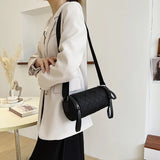 Diamond Lattice Leather Shoulder Bags Women Crossbody Bag