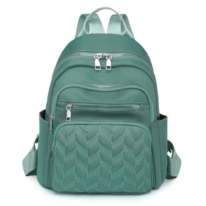 Diamond Lattice Oxford Backpacks For Women Large Capacity Female Travel Bags