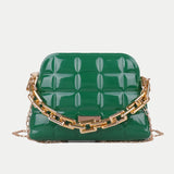 Diamond Lattice Shoulder Bag PU Leather Crossbody Handbag