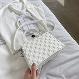 Diamond Lattice Shoulder Crossbody Bag for Women Chain Handbag