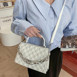 Diamond Lattice Shoulder Crossbody Bag for Women Chain Handbag