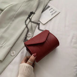 Diamond Lattice Solid Shoulder Bags Chain Mini Crossbody Bag